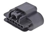 15397577 Delphi, GT 150 Automotive Connector Socket Black Cable Mount 6 Way, Crimp Termination