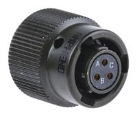62gb-56t08-33sn Amphenol Limited, 62GB 3 Way Cable Mount MIL Spec Circular Connector PlugOlive, Socket Contacts,Shell Size 8, Bayonet