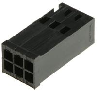 926209-3 TE Connectivity, AMPMODU Female Connector Housing, 2.54mm Pitch, 6 Way, 2 Row