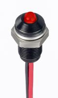 171-3800 RS PRO Red Panel Mount Indicator, 10.8 → 13.2V dc, 6mm Mounting Hole Size, Lead Wires Termination, IP67