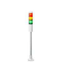 lr4-302pjnw-ryg Patlite LR4 Series Coloured Signal Tower, 3 Lights, 24 V dc, Pole Mount