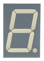 sa18-11surkwa SA18-11SURKWA Kingbright 7-Segment LED Display, CA Red 310 mcd RH DP 44.5mm