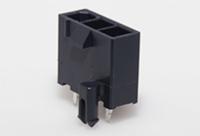 1726470103 Molex Mini-Fit Jr Series Vertical Through Hole PCB Header, 3 Contact(s), 4.2 mm Pitch, 1 Row, Shrouded