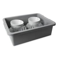 fg335100gray Rubbermaid Commercial Products 28.9L Grey Polyethylene Storage Box, 17.78cm x 43.51cm x 54.61cm