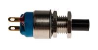 9633ncd APEM Miniature Push Button Switch, Momentary, Panel Mount, 6.35mm Cutout, SPST, 250V ac