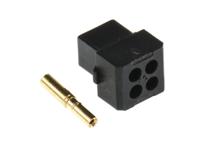 m80-8880405 HARWIN Datamate L-Tek Series Straight Cable Mount PCB Socket, 4-Contact, 2-Row, 2mm Pitch, Crimp Termination