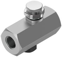 gr-14 Festo GR Series Threaded Flow Valve, G 1/4 Inlet Port x G 1/4 Outlet Port, 2101