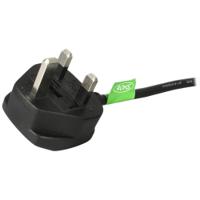 pxt101uk StarTech.com Right Angle Type G UK Plug to Straight IEC C13 Socket Power Cord, 1.8m