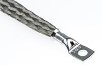 489-204 RS PRO Braided Wire, M5 Stud Size, 24 x 11 x 0.2 mm, 0.15m, BS EN 13602:2002, BS4109