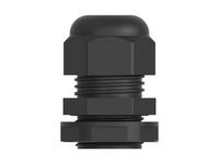 1sng626159r0000 Entrelec 1SNG Series Black PA 6 Cable Gland, PG13.5 Thread, 6mm min., 12mm max., IP66, IP68