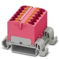 3273697 Phoenix Contact Distribution Block, 12 Way, 0.2 → 6mm², 32A, 800 V, Pink