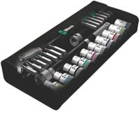 05004076001 Wera 28-Piece Metric 1/2 in Standard Socket/Bit Set with Ratchet, 6 point; Hex Bit; Phillips Bit; Pozidriv Bit; Torx Bit