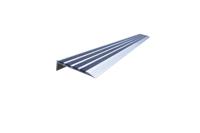 174-5938 RS PRO Black Stair Nosing Aluminum, Quartz Sand Nosing 1.3m x 76mm x 5mm