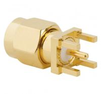 901-9895-rfx Amphenol RF, Plug PCB Mount SMA Connector, 50Ω, Solder Termination, Straight Body