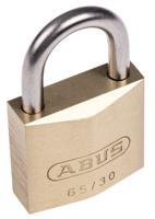 xr0065ib30 ABUS Key Weatherproof Brass Weatherproof Padlock, 5mm Shackle, 30mm Body