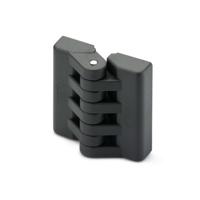 422211 Elesa PA Butt Hinge with a Fixed Pin, Screw Fixing, 65mm x 64mm x 23mm