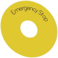 3su1900-0bb31-0da0 Siemens EMERGENCY STOP plate, Emergency Stop