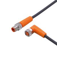evc319 ifm electronic Male 3 way M8 to Female 3 way M8 Communication Cable, 5 m