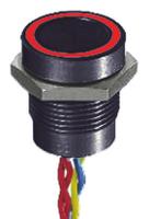 pbar1af2000a0s APEM Illuminated Piezo Switch, Momentary, Pulse, SPST, IP68, Through Hole, 200 mA @ 24 V dc, -40 → +75°C