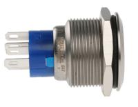 175-9314 RS PRO Illuminated Push Button Switch, Panel Mount, 22.2mm Cutout, SPDT, Yellow LED, 250V ac, IP67