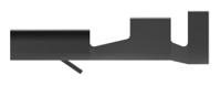 5-160447-5 TE Connectivity FASTIN-FASTON .250 Uninsulated Female Spade Connector, Receptacle, 6.35mm Tab Size, 1mm² to 2.5mm²