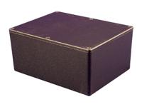 1550lbk Hammond 1550 Series Black Die Cast Aluminium Junction Box, IP54, 165 x 128 x 72mm