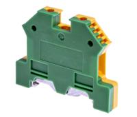 815-773 RS PRO 2-Way Top Hat Earth Terminal Block, 4mm², 22 → 11 AWG Wire, Screw Down, Nylon Housing