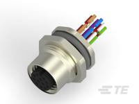 t4171130012-001 TE Connectivity Circular Connector, 12 Contacts, Rear, M12 Connector, Socket, Female, IP67, M12 Series