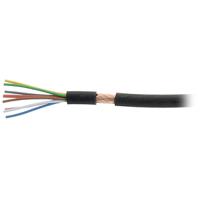 340500500-100 Multicore flex 5x0,05 mm SHLD BLK 100m
