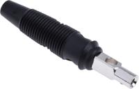 930058100 Hirschmann Test & Measurement Black Male Banana Plug, 4 mm Connector, Screw Termination, 16A, 60V dc, Nickel Plating
