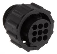 206708-1 TE Connectivity Circular Connector, 9 Contacts, Cable, Standard Connector, Plug, Female, CPC Series
