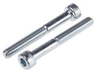 483-8281 RS PRO Bright Zinc Plated Steel Hex Socket Cap Screw, DIN 912, M5 x 40mm
