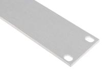 439-3198 RS PRO Unpainted Aluminium Front Panel, 1U, 482.6 x 43.7mm