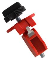 090854 Brady Red 2-Lock Glass-Reinforced Nylon Miniature Circuit Breaker Switch Lockouts, 7.14mm Shackle