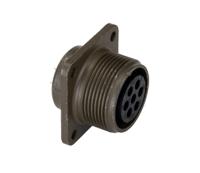 ms3102e16s-1s Amphenol Industrial, MS-E 7 Way MIL Spec Circular Connector Plug, Socket Contacts,Shell Size 16, Quick Coupling