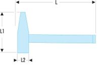 205c20 Facom Engineer's Hammer with Graphite Handle, 275g