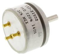 157s502mx Vishay 157 5kΩ Rotary Potentiometer 1-Gang Servo Mount, 157S502MX