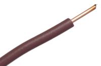248-3613 RS PRO Brown 0.5mm² Hook Up Wire, 20 AWG, 1/0.8 mm, 100m, PVC Insulation