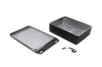 1590bb2flbk Hammond 1590 Series Die Cast Aluminium Enclosure, IP54, Flanged, 120 x 120 x 38mm