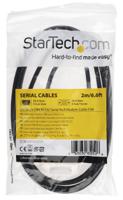 scnm9fm2mbk StarTech.com Female 9 Pin D-sub to Male 9 Pin D-sub Serial Cable, 2m PVC