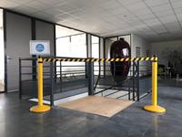 217-5265 RS PRO Black & Yellow Steel Retractable Barrier, Yellow/Black Tape