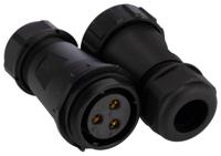 304-344 RS PRO Circular Connector, 3 Contacts, In-Line Cable Mount, SP29 Connector, Plug, Socket, Male/Female, IP68, SP29 Series