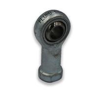 gixsw10 Fluro M10 x 1.5 Female Galvanized Steel Rod End, 10mm Bore, 57mm Long, Metric Thread Standard, Female Connection Gender