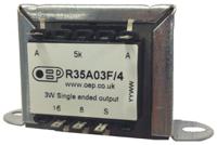 r35a03f4 Panel Mount Audio Transformer 8 Ω, 16 Ω 3W