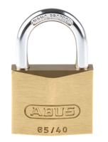6540-mk65401 ABUS Key Weatherproof Brass, Steel Padlock, 6.5mm Shackle, 40mm Body