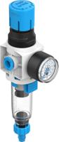 ms2-lfr-qs6-d6-c-p-m-ar-mpa-b Festo M5 Pneumatic Regulator - 0.5bar to 7bar, 8bar max. input, 8086645