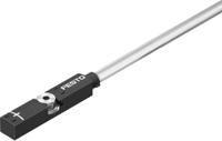 smt-8m-a-ps-24v-e-03-m12 Festo Magneto Resistive Pneumatic Position Detector, IP65, IP68, IP69K, 24V dc, NO Operation, SMT-8, with LED