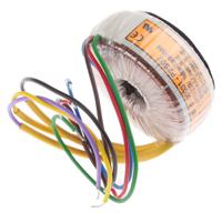 60031 Nuvotem Talema 115 V ac, 230 V ac, 2 x 9V ac Toroidal Transformer, 7VA 2 Output