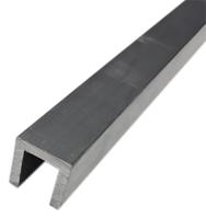 681-738 HE9TF Aluminium Metal Channel 1m x 3/4in x 3/4in x 1/8in
