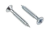 144-3505 RS PRO Pozidriv Countersunk Steel Wood Screw, Bright Zinc Plated, No. 12 Thread, 1.1/2in Length